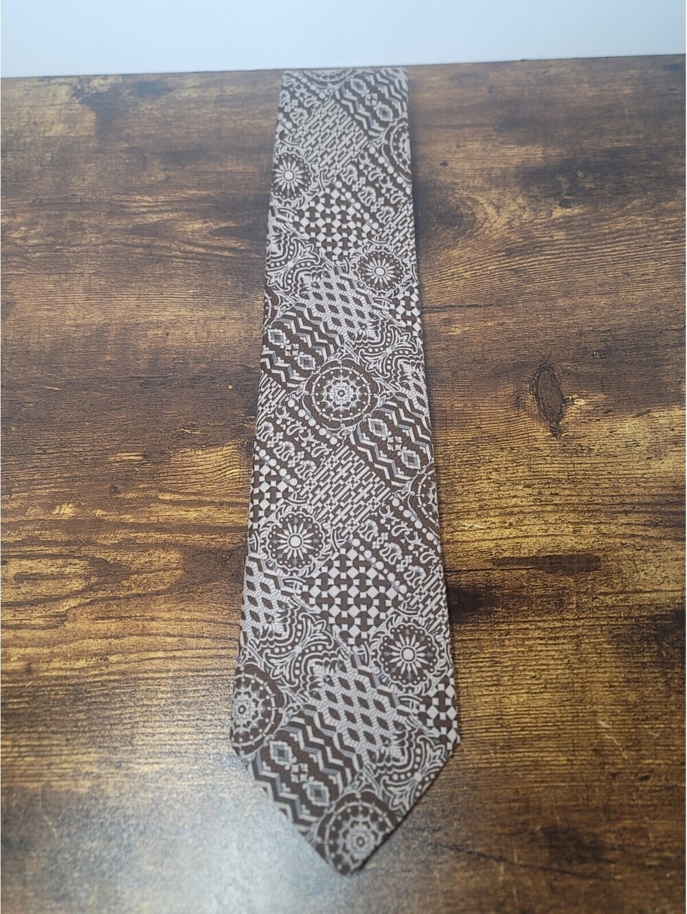 The Mens Store Neck Tie Thicker Material Paisley Mandala Design